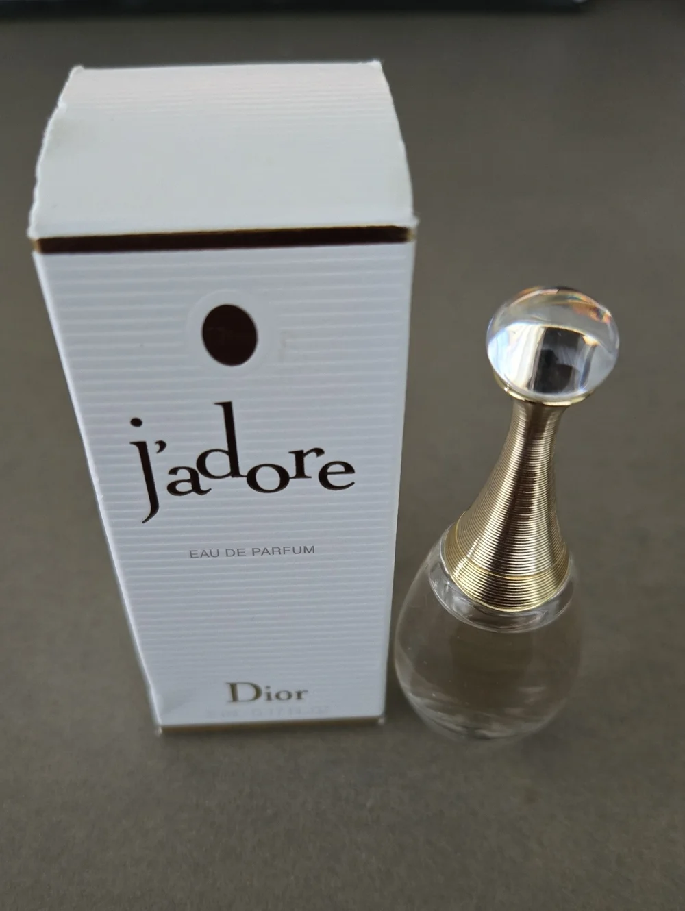 New In Box Never Used Dior J'adore collectible bottle cap top Deluxe Mini Trvl